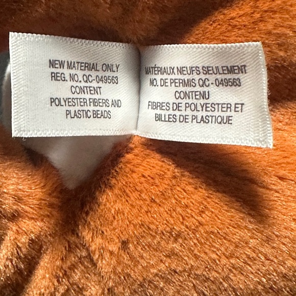 Ty Beanie “Witt” Fox Plush - Orange and White - Picture 5 of 9